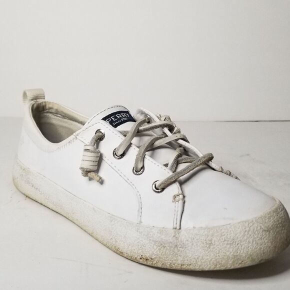 Sperry Women's size 7.5 white athletic shoes leather - Picture 1 of 4